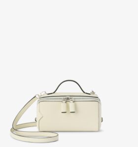 Valextra - V Line Crossbody Vanity Bag - Pergamena - Image 1