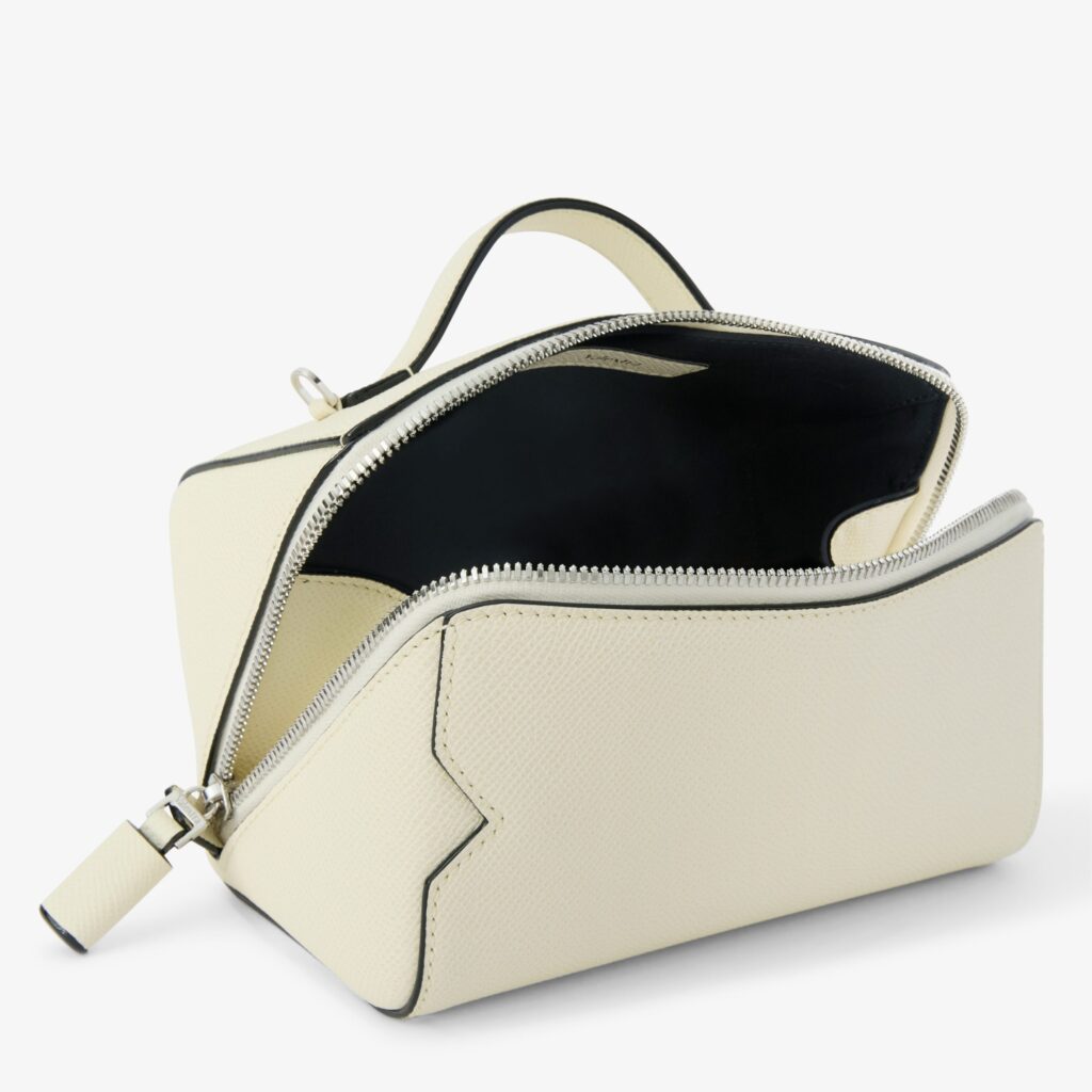 Valextra - V Line Crossbody Vanity Bag - Pergamena