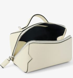 Valextra - V Line Crossbody Vanity Bag - Pergamena - Image 3