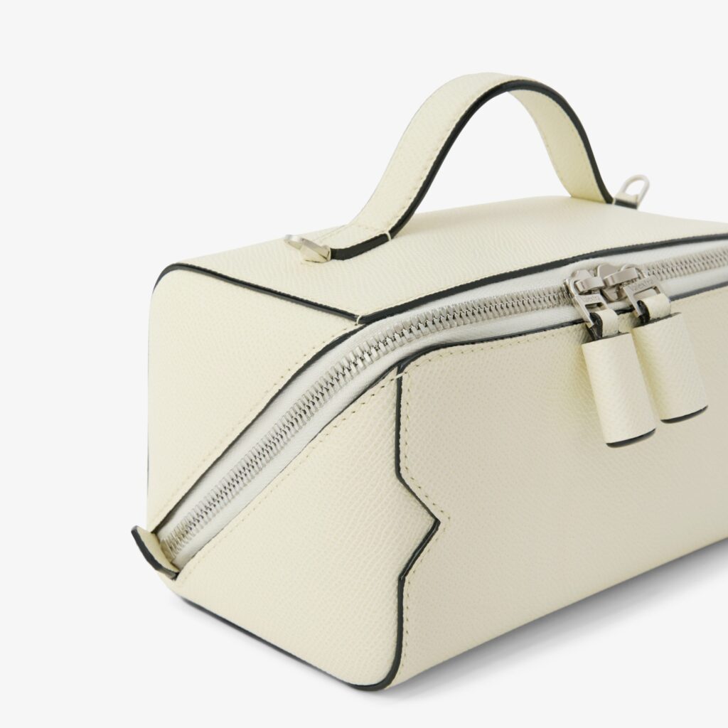 Valextra - V Line Crossbody Vanity Bag - Pergamena
