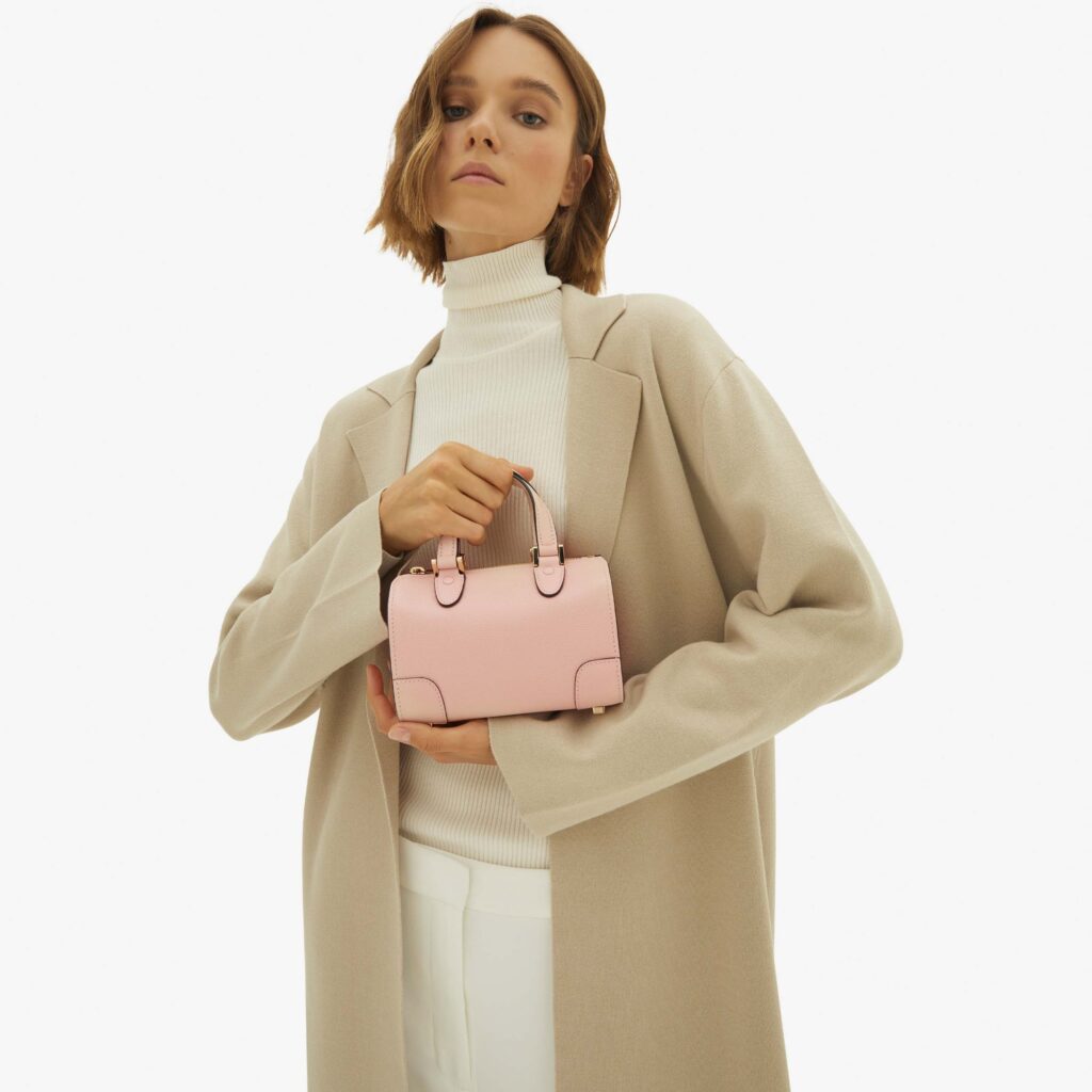 Valextra - Babila Crossbody Micro Bag Peonia