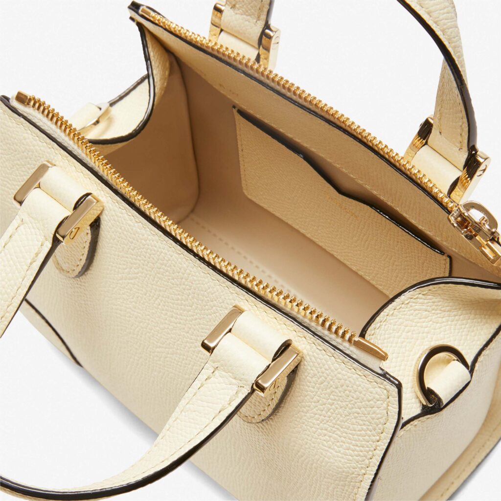 Valextra - Babila Crossbody Micro Bag Pergamena