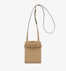 Valextra - Brera B Slim Crossbody Bag - Beige Cachemire - Image 1