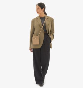 Valextra - Brera B Slim Crossbody Bag - Beige Cachemire - Image 7
