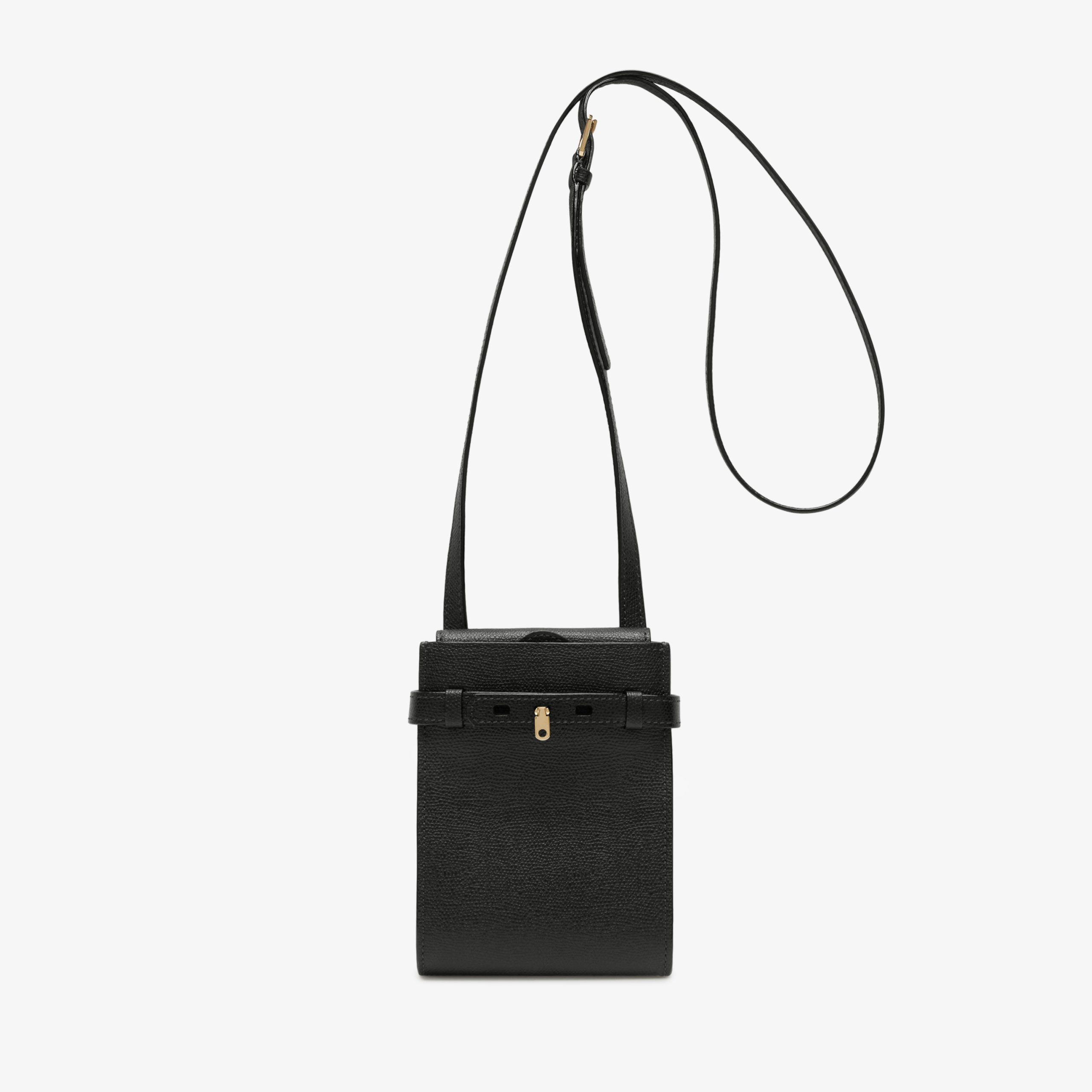 Valextra - Brera B Slim Crossbody Bag - Black - Image 1
