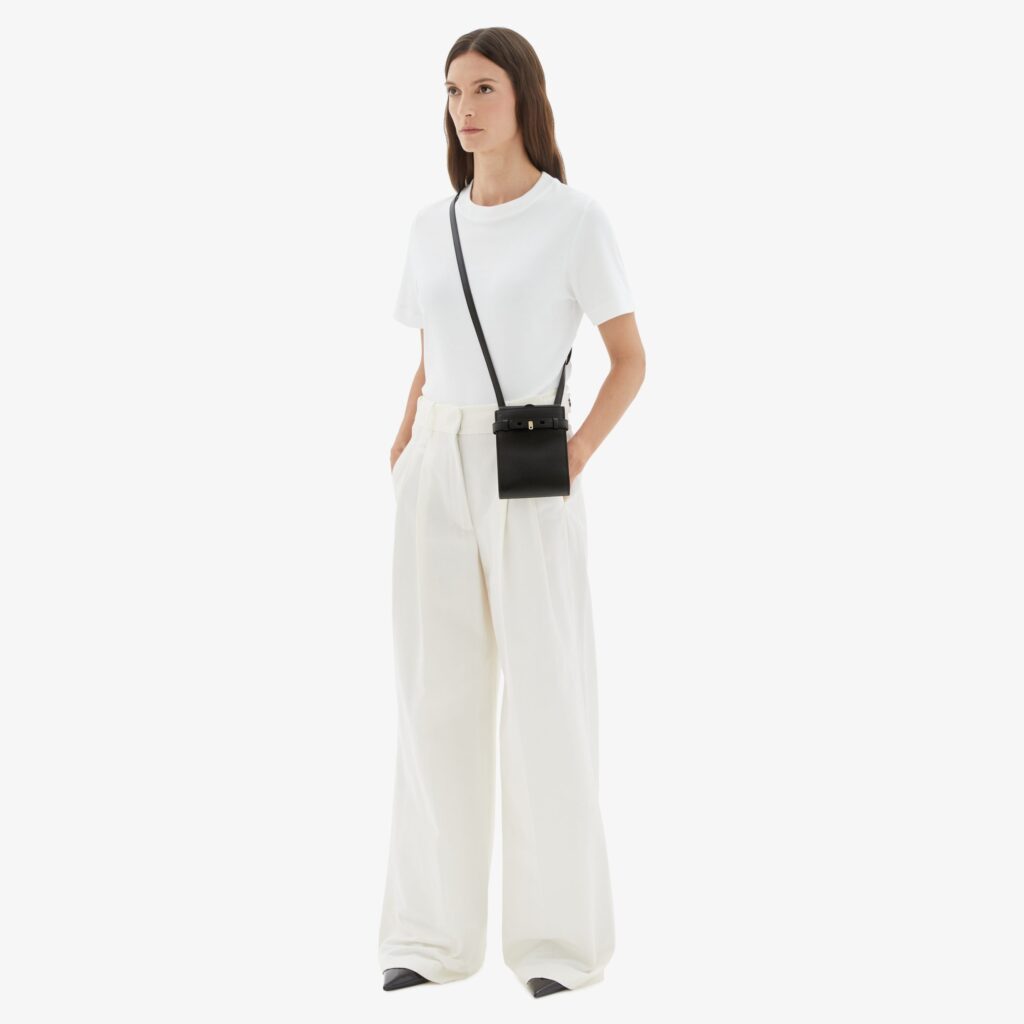 Valextra - Brera B Slim Crossbody Bag - Black