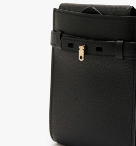 Valextra - Brera B Slim Crossbody Bag - Black - Image 5