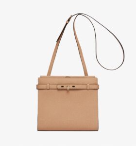 Valextra - Brera B Crossbody Bag - Cachemire Beige - Image 1