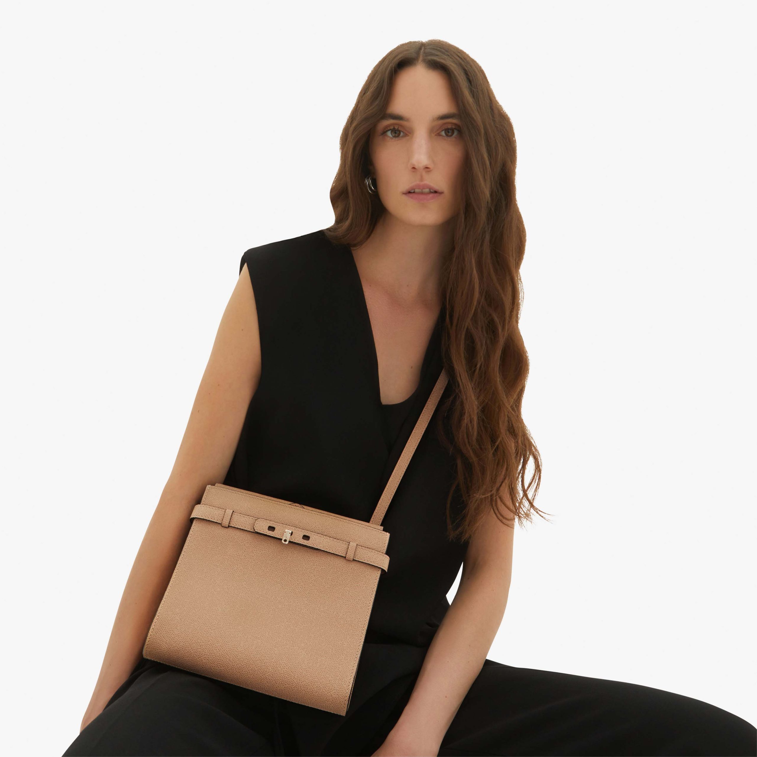 Valextra - Brera B Crossbody Bag - Cachemire Beige - Image 7