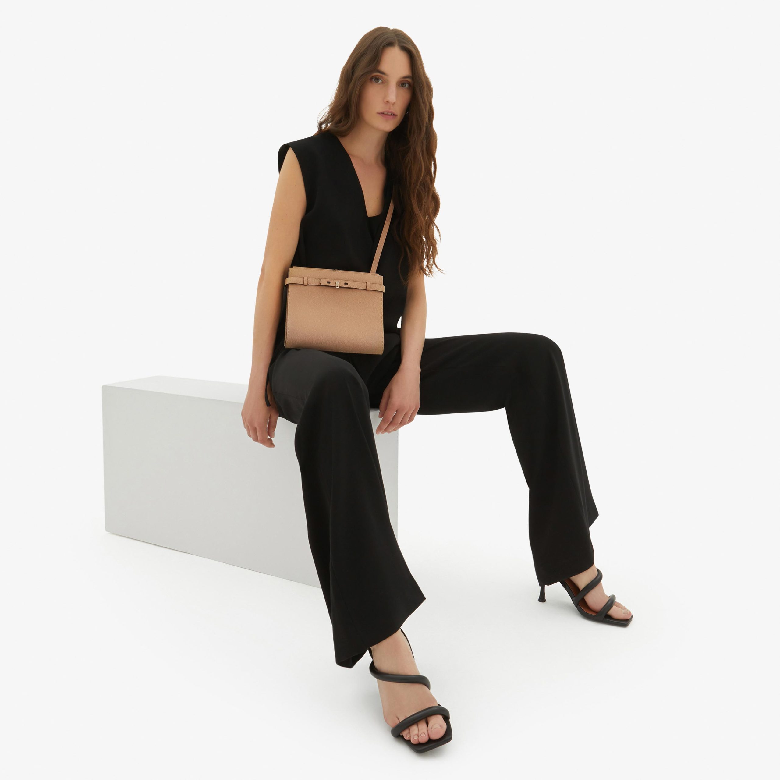 Valextra - Brera B Crossbody Bag - Cachemire Beige - Image 8