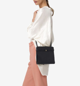 Valextra - Brera B Crossbody Bag - Black - Image 7