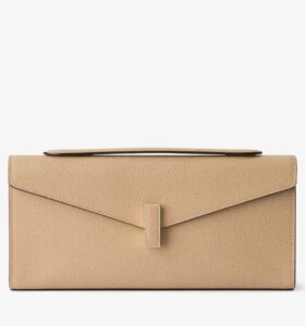 Valextra - Iside Clutch - Beige Chachemire - Image 1