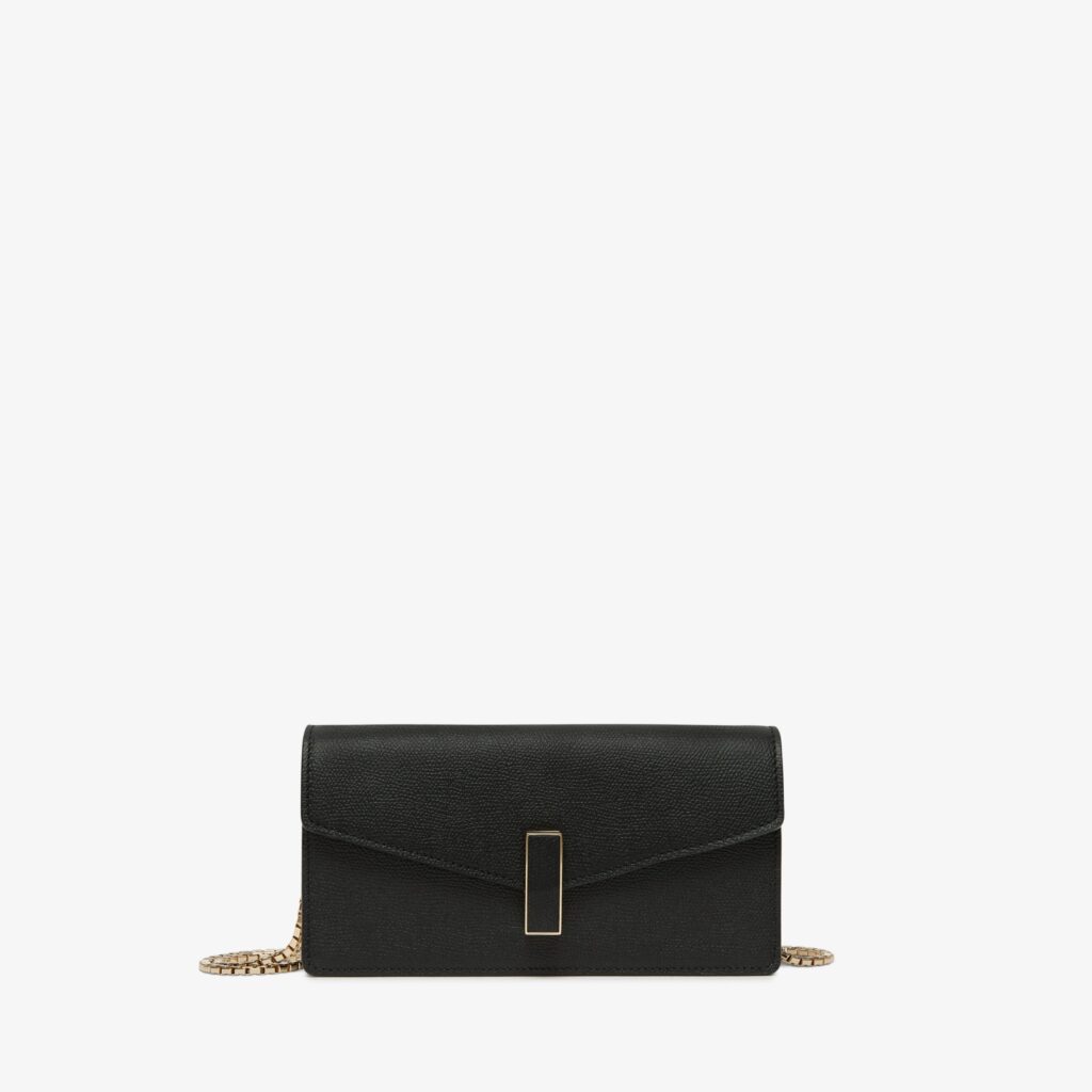 Valextra - Iside Clutch With Chain - Black