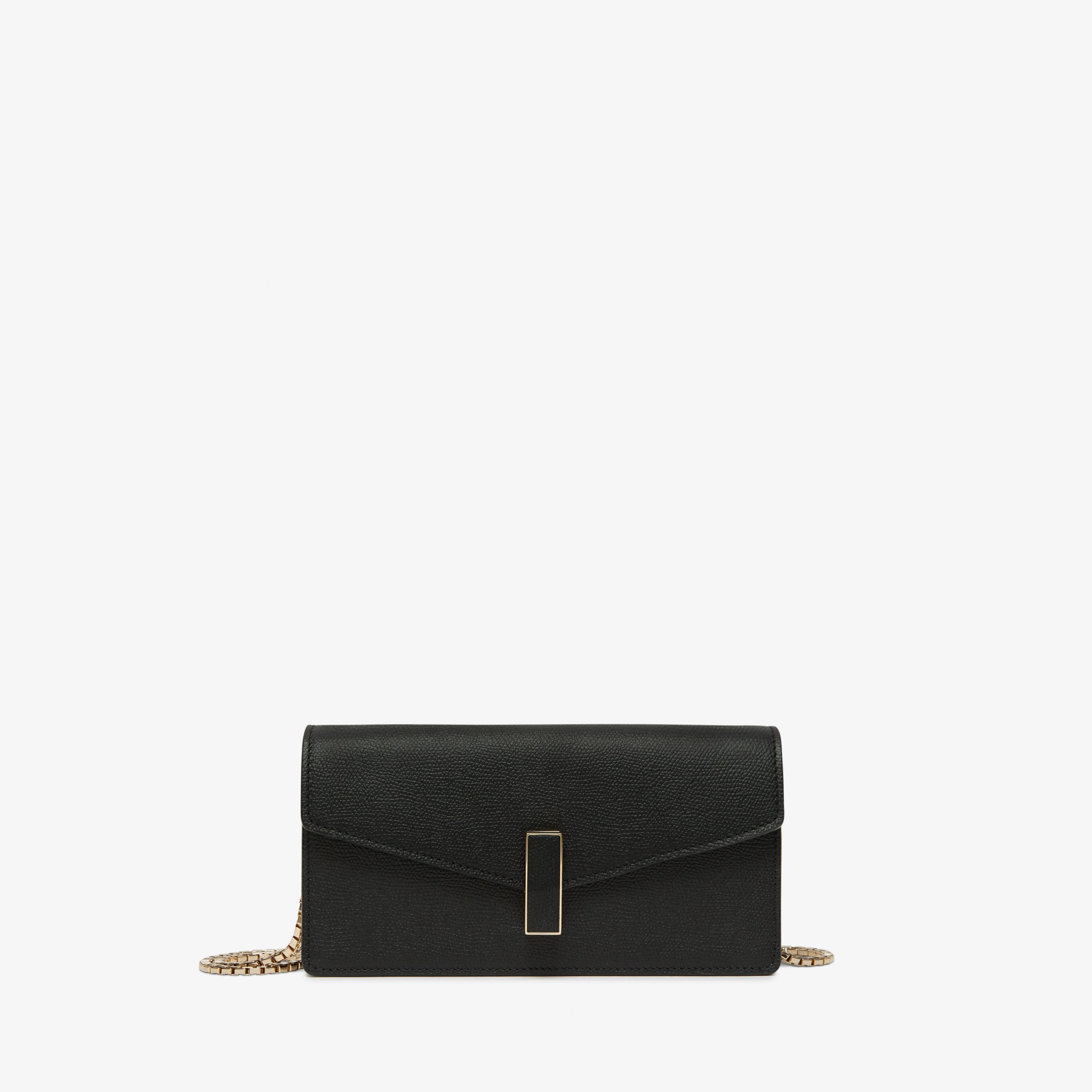 Valextra - Iside Clutch With Chain - Black - Image 2