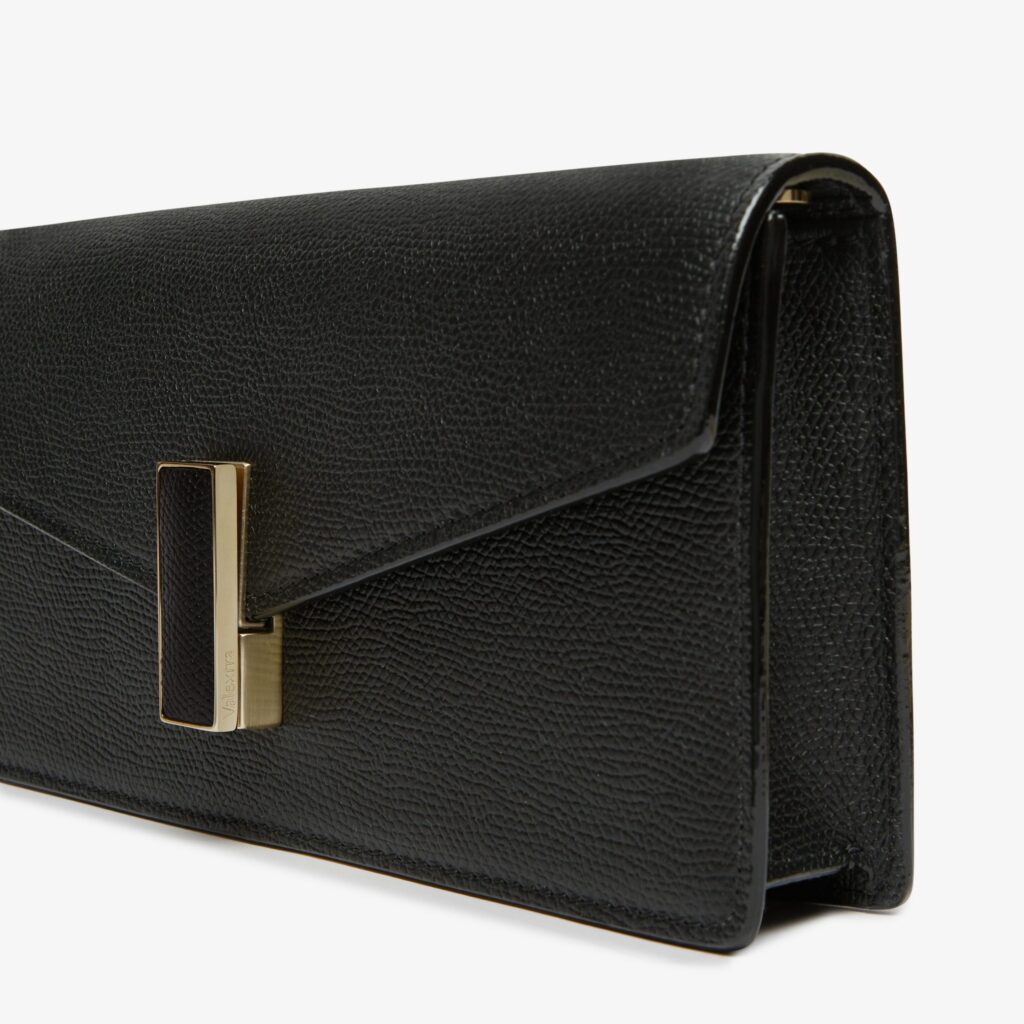Valextra - Iside Clutch With Chain - Black