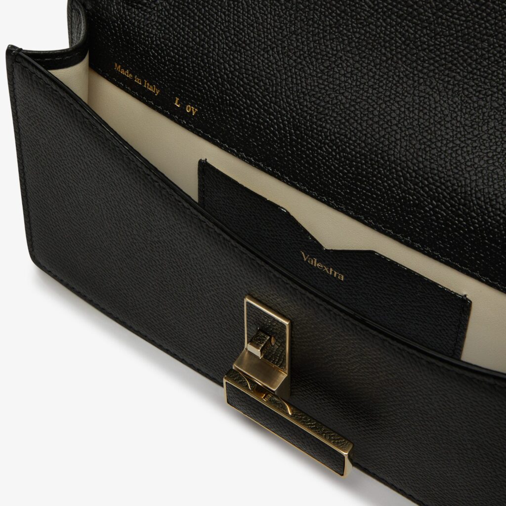 Valextra - Iside Clutch With Chain - Black