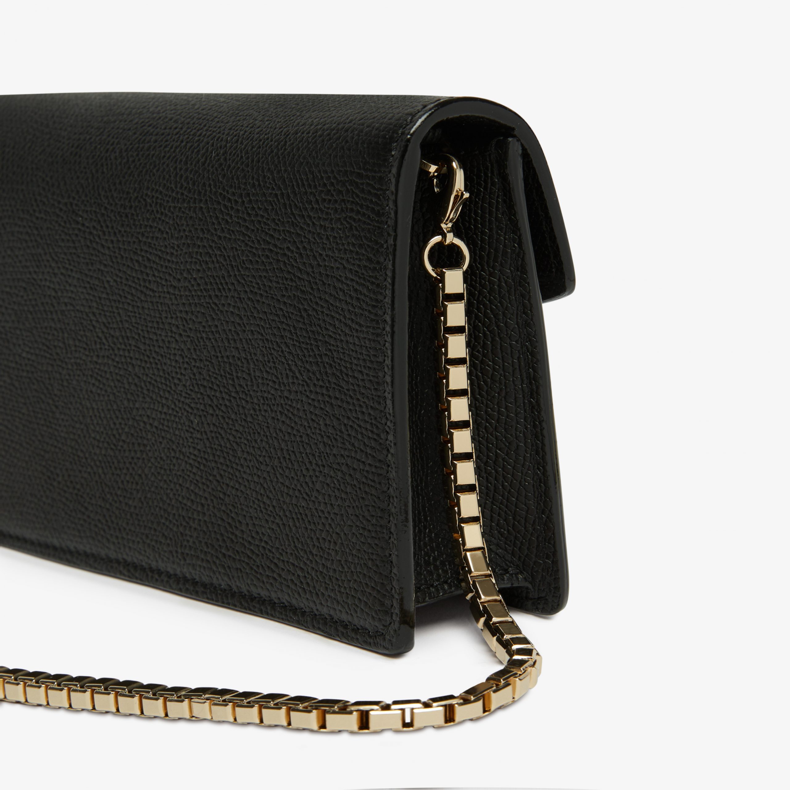 Valextra - Iside Clutch With Chain - Black - Image 5