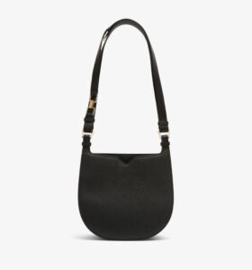 Valextra - Hobo Mini - Black - Image 1