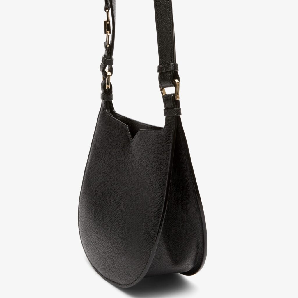 Valextra - Hobo Mini - Black