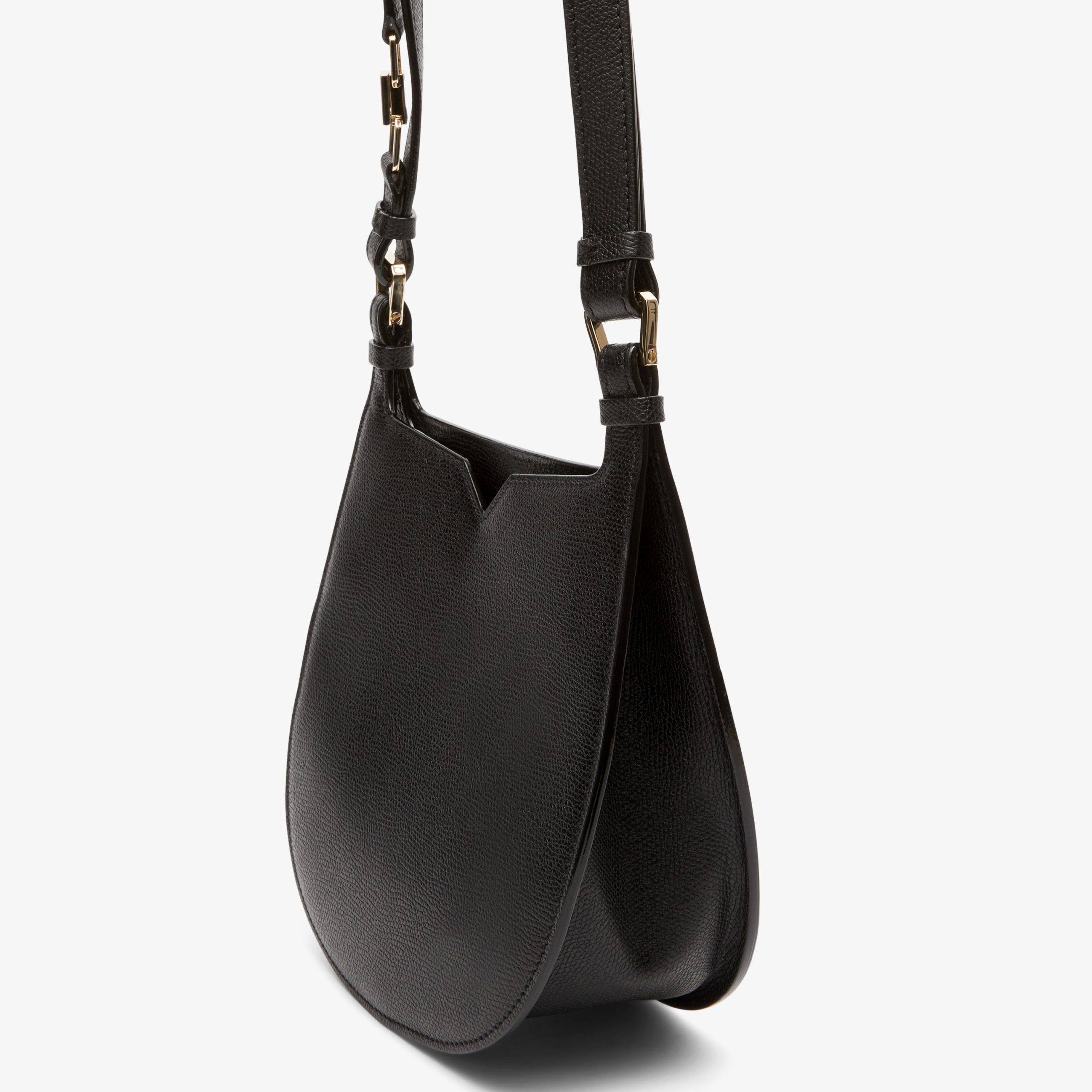 Valextra - Hobo Mini - Black - Image 5