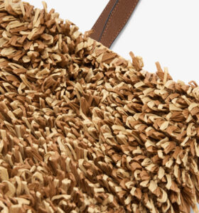 Valextra - Wavy Raffia Tote Bag - Beige - Image 5