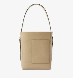 Valextra - Soft Bucket Mini Bag - Beige Chachemire - Image 2