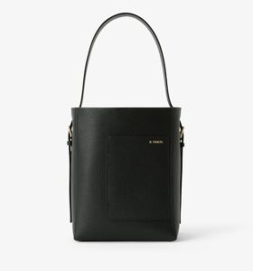 Valextra - Soft Bucket Mini Bag - Black - Image 2