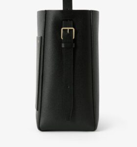 Valextra - Soft Bucket Mini Bag - Black - Image 4