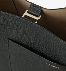 Valextra - Soft Bucket Mini Bag - Black - Image 6
