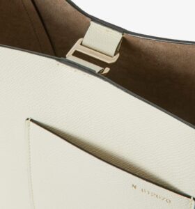 Valextra - Soft Bucket Mini Bag - Pergamena - Image 5