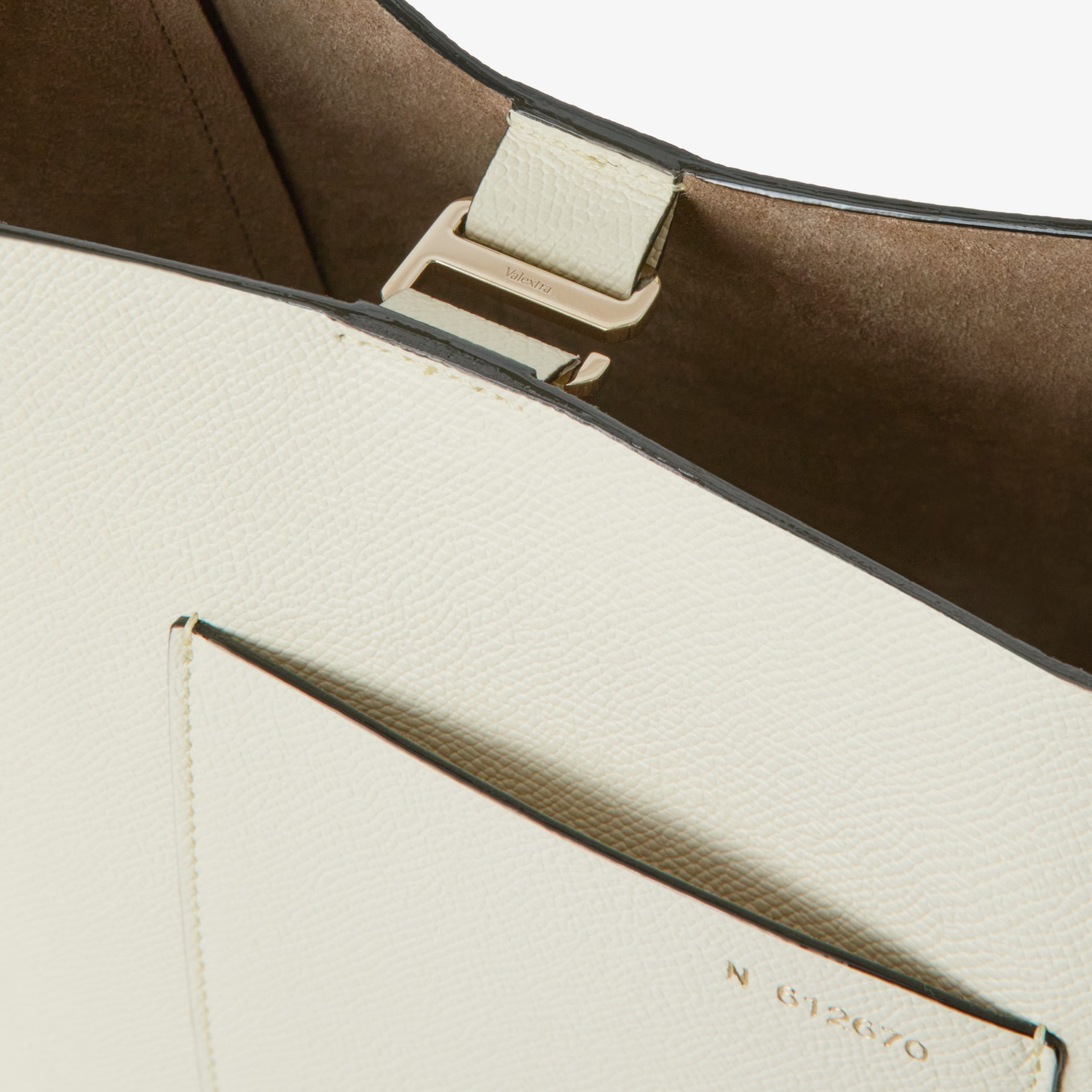 Valextra - Soft Bucket Mini Bag - Pergamena - Image 5