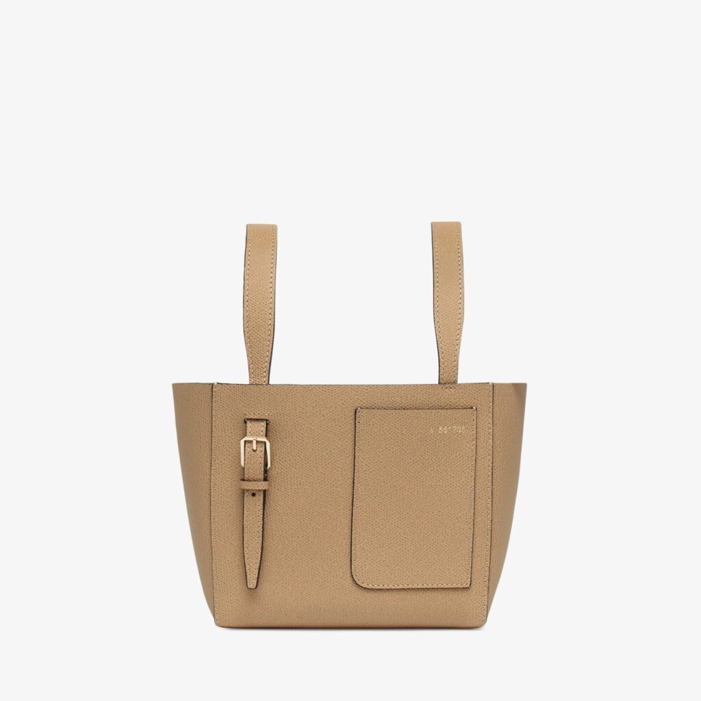 Valextra - Soft Bucket Micro Bag - Beige Cachemire