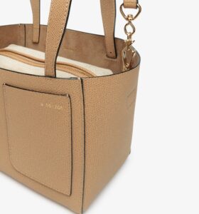 Valextra - Soft Bucket Micro Bag - Beige Cachemire - Image 3