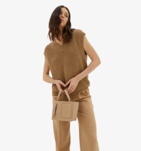 Valextra - Soft Bucket Micro Bag - Beige Cachemire - Image 6