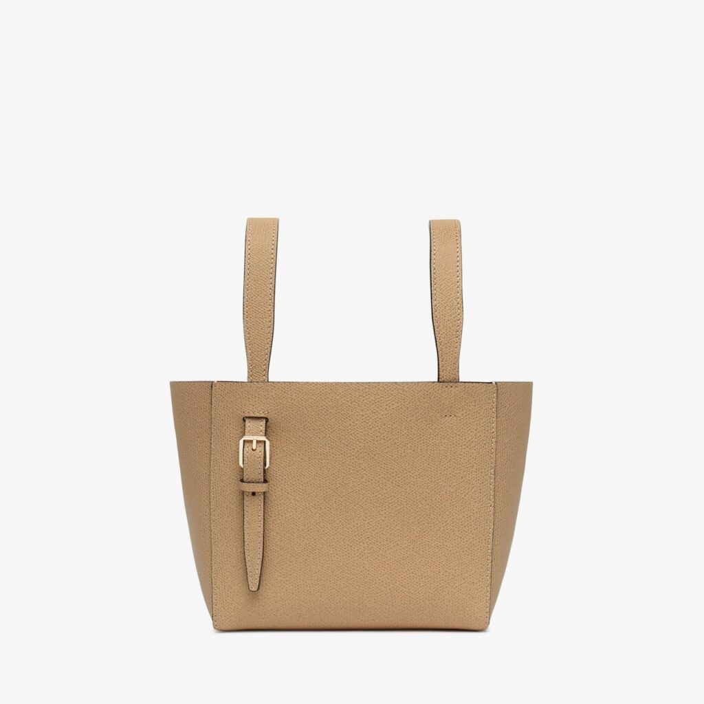 Valextra - Soft Bucket Micro Bag - Beige Cachemire