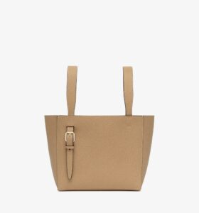 Valextra - Soft Bucket Micro Bag - Beige Cachemire - Image 7