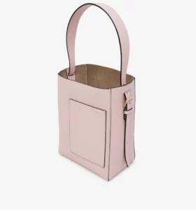 Valextra - Soft Bucket Mini Bag - Peonia - Image 5