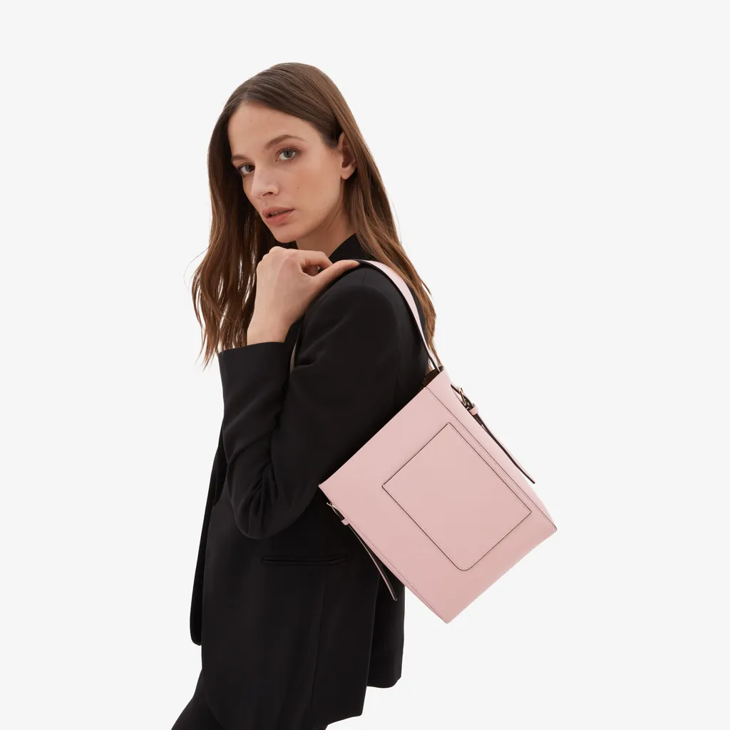 Valextra - Soft Bucket Mini Bag - Peonia
