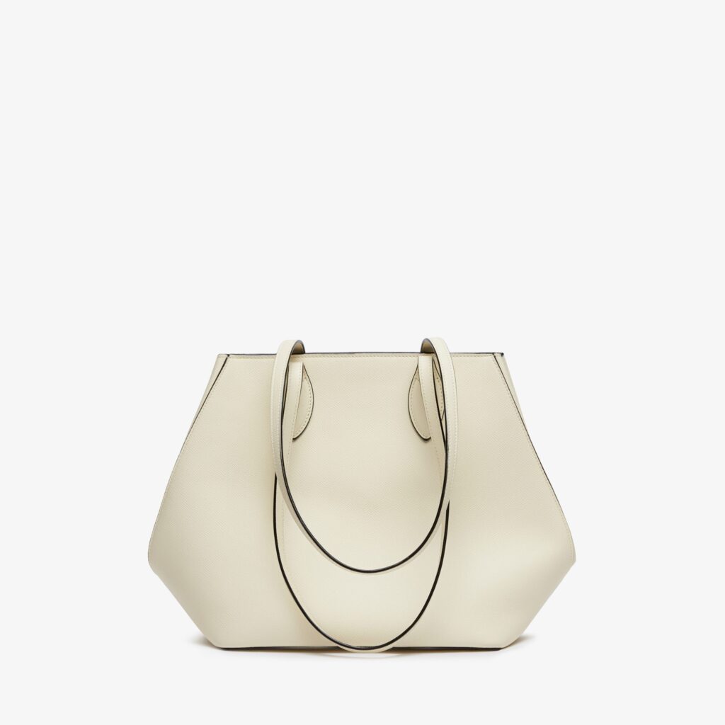 Valextra - Vivi Shopping Medium Bag - Pergamena
