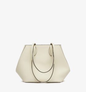 Valextra - Vivi Shopping Medium Bag - Pergamena - Image 1