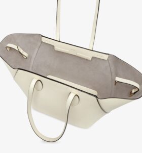 Valextra - Vivi Shopping Medium Bag - Pergamena - Image 7