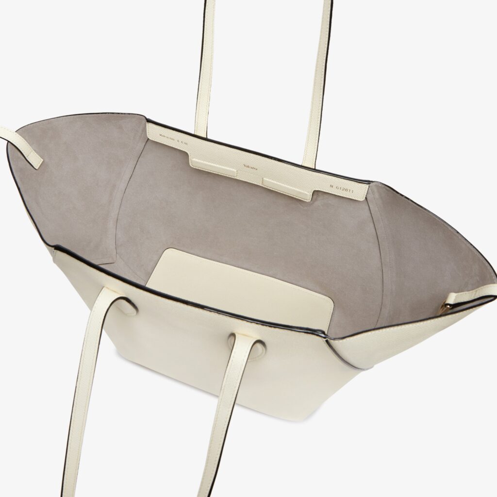 Valextra - Vivi Shopping Medium Bag - Pergamena
