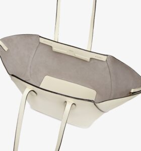Valextra - Vivi Shopping Medium Bag - Pergamena - Image 8