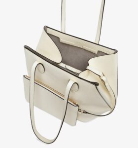 Valextra - Vivi Shopping Medium Bag - Pergamena - Image 9