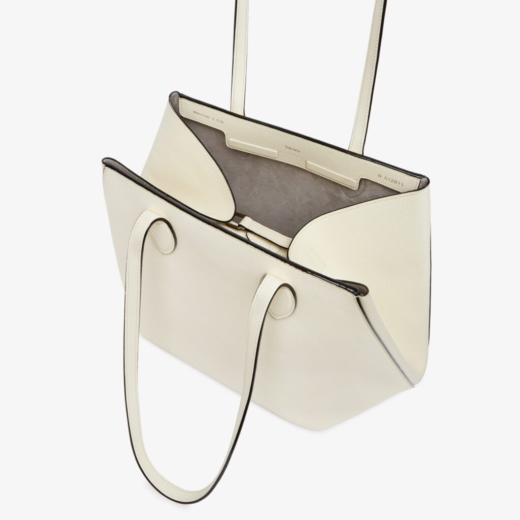 Valextra - Vivi Shopping Medium Bag - Pergamena