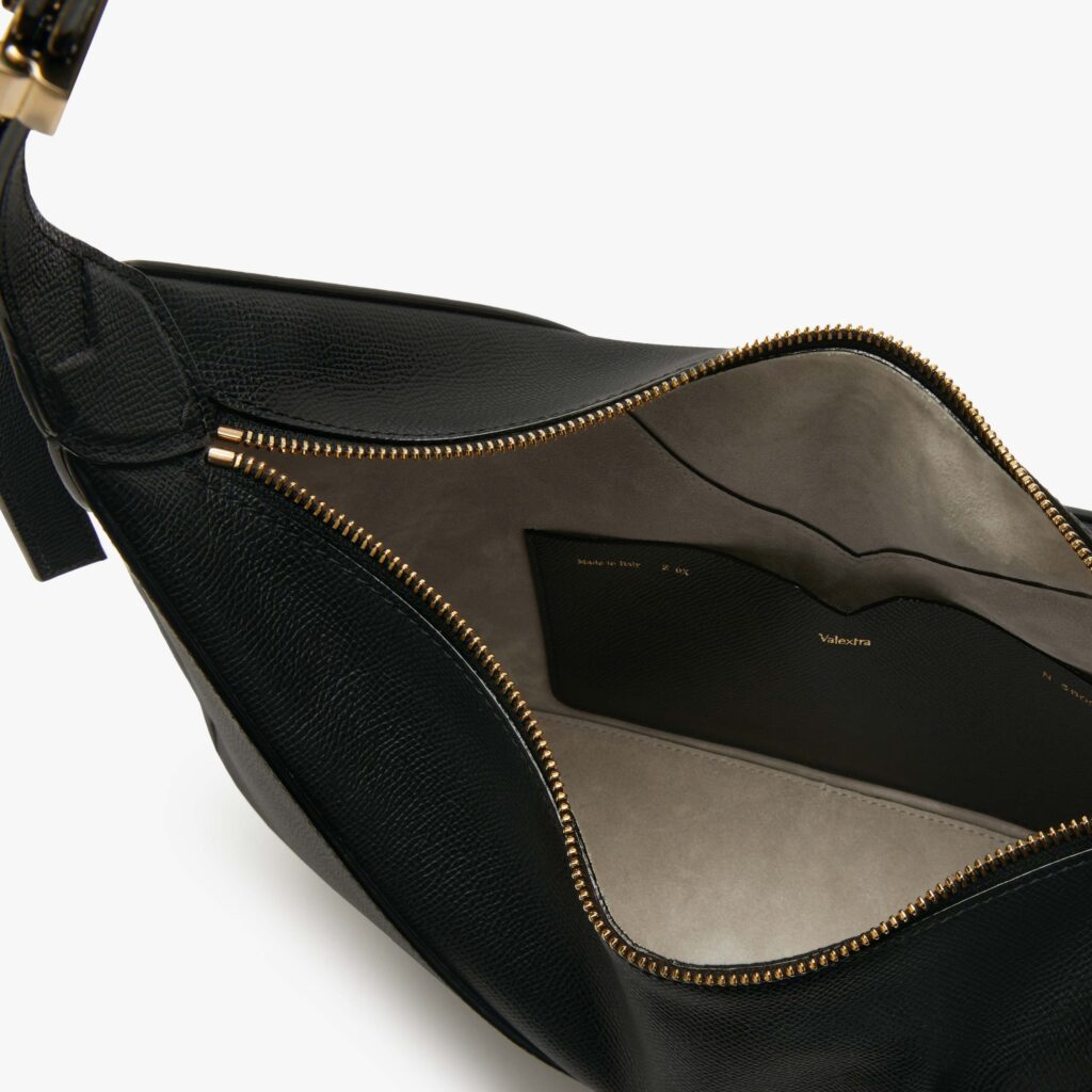 Valextra - Vivi Hobo Bag - Black