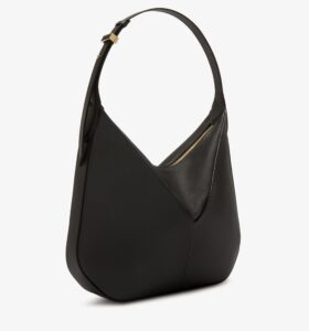 Valextra - Vivi Hobo Bag - Black - Image 4