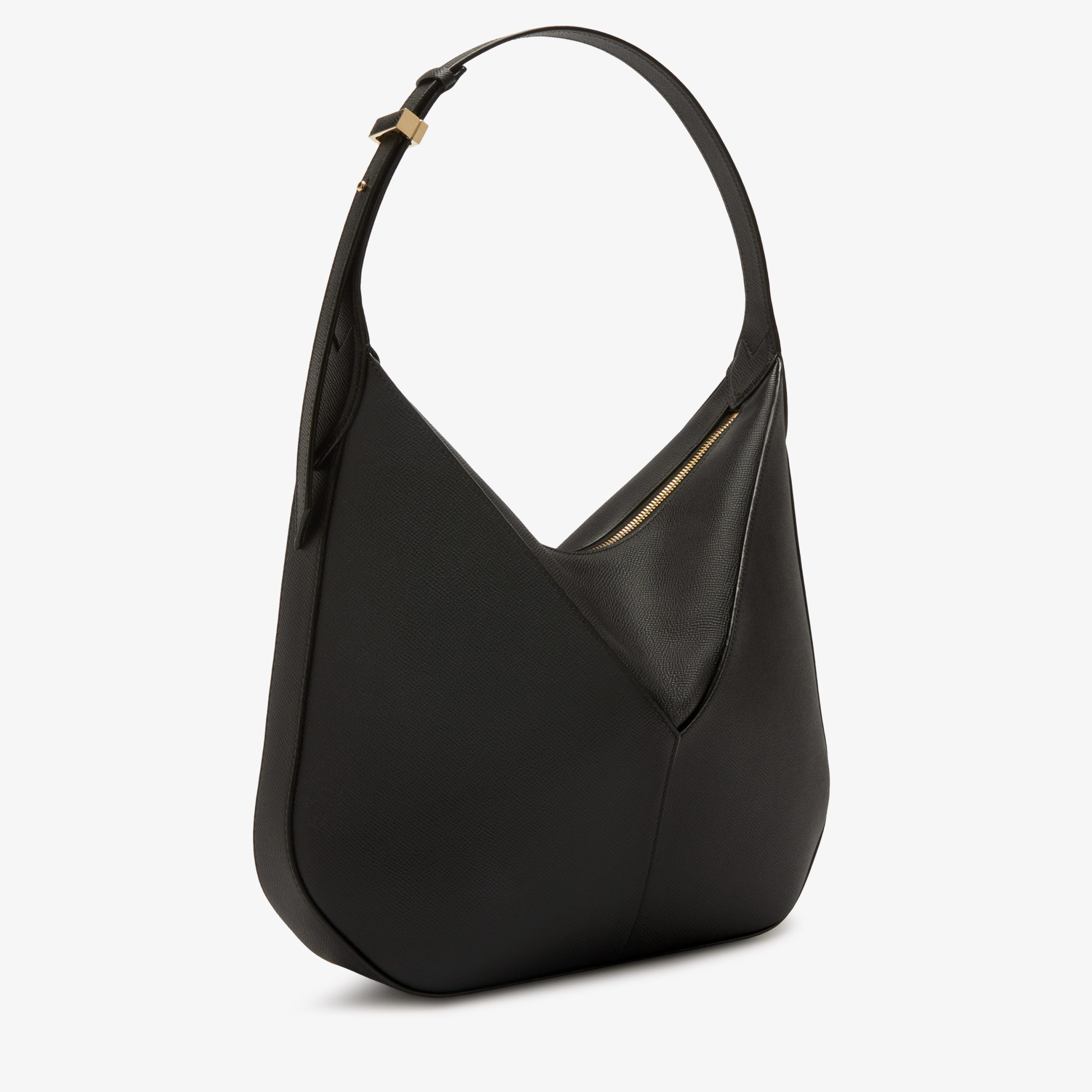 Valextra - Vivi Hobo Bag - Black - Image 4