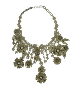 Almala - Leaves Necklace Military Green - Image 2
