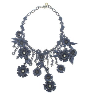 Almala - Leaves Necklace Blue - Image 1